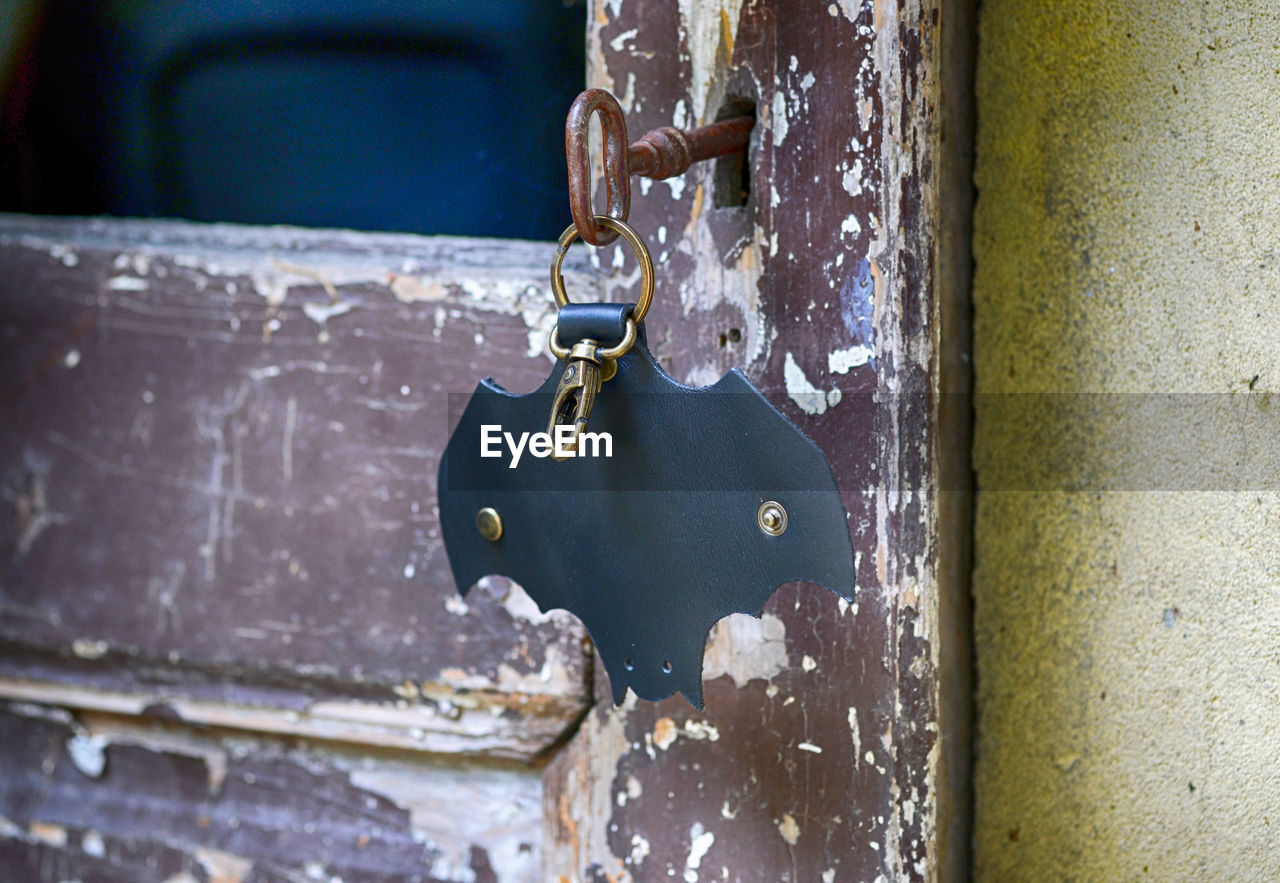 CLOSE-UP OF OLD DOOR