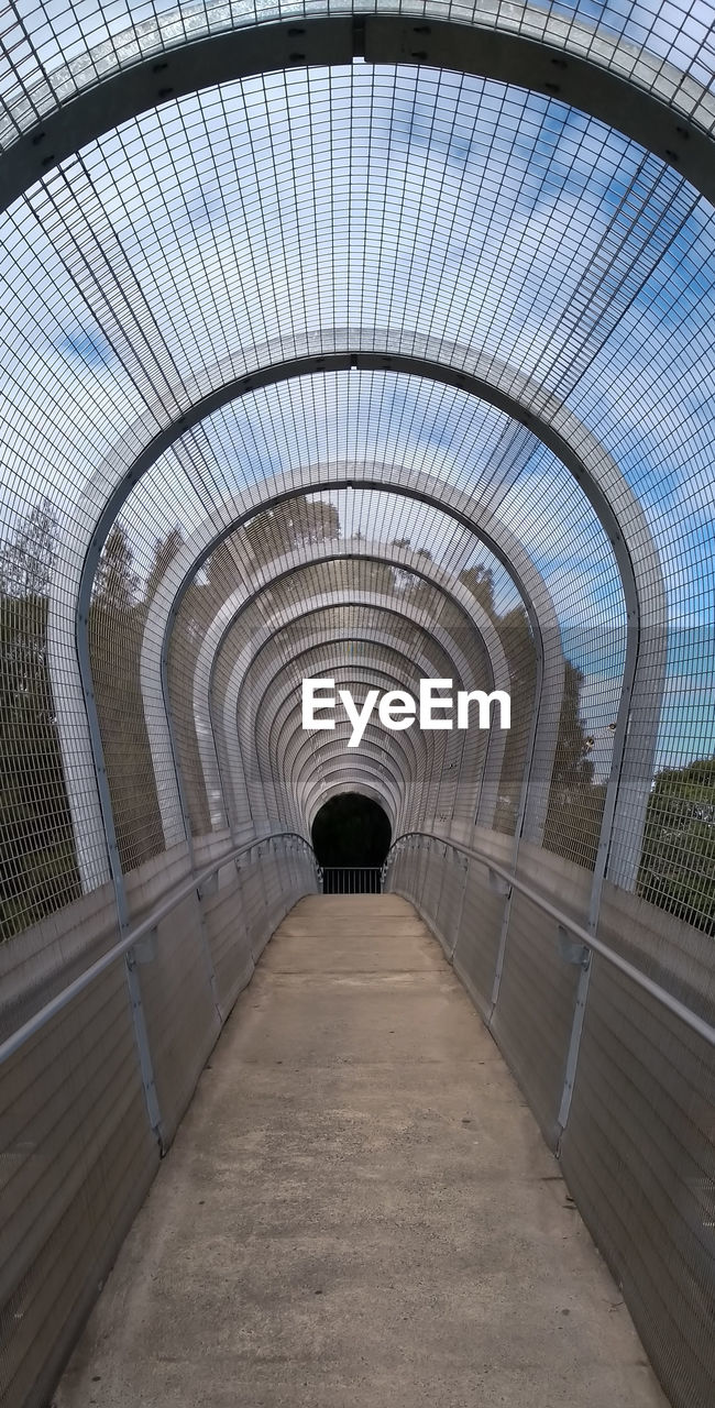 INTERIOR OF SUBWAY TUNNEL