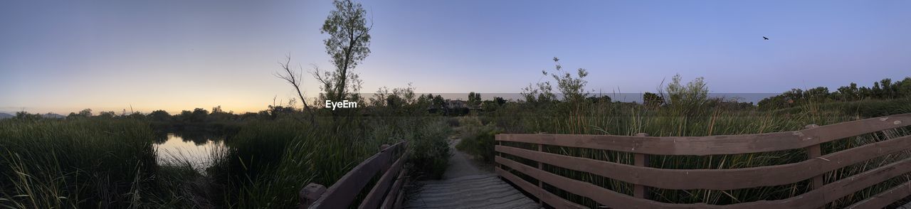 PANORAMIC SHOT OF CANAL AGAINST SKY