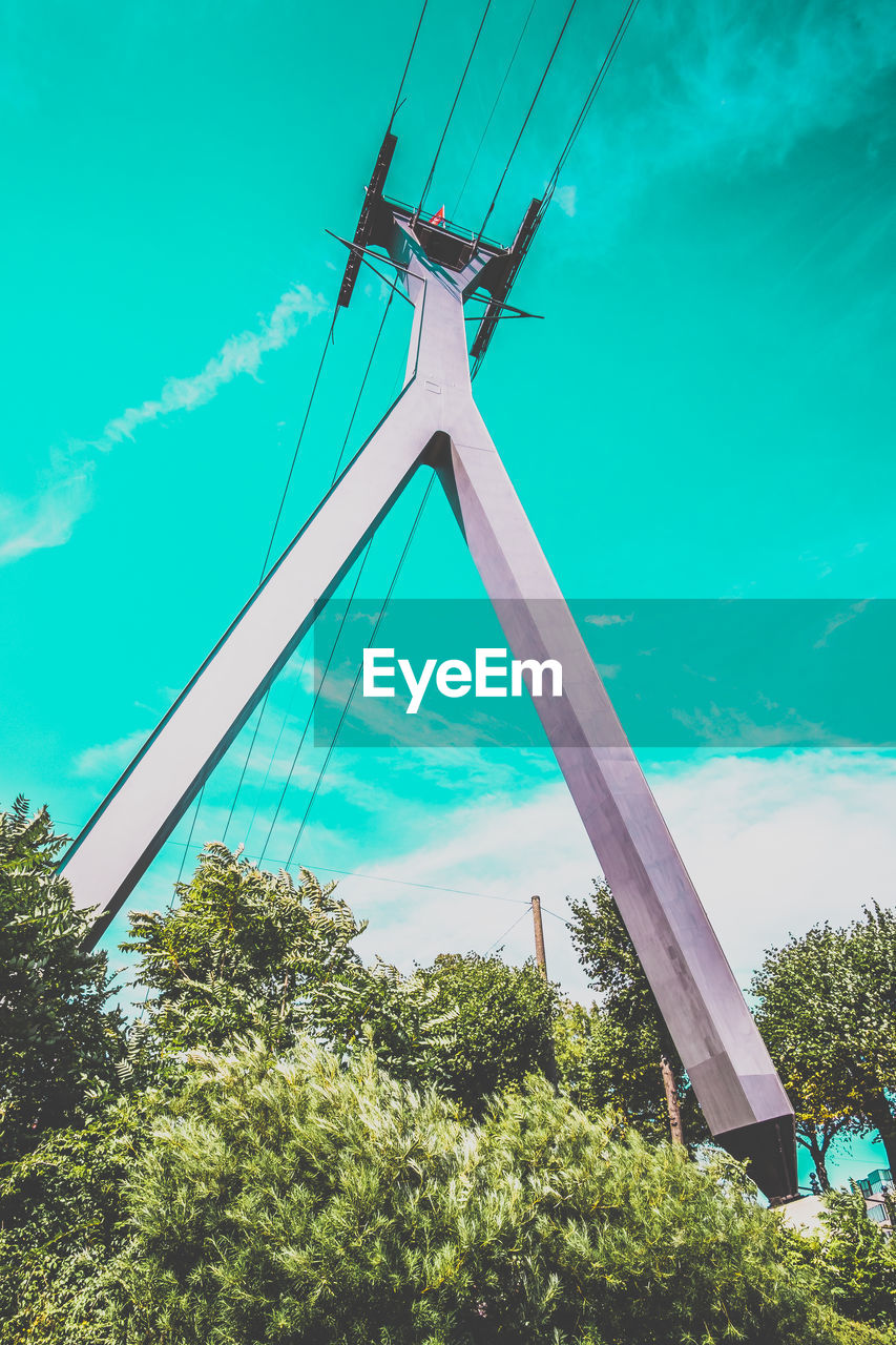 Low angle view of built structure against sky