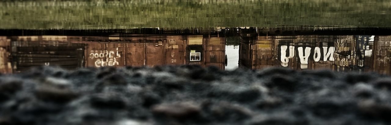 selective focus, wood - material, day, no people, built structure, architecture, outdoors, water, nature