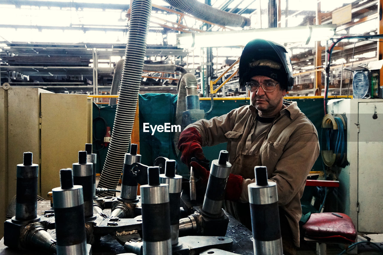 Man working in factory