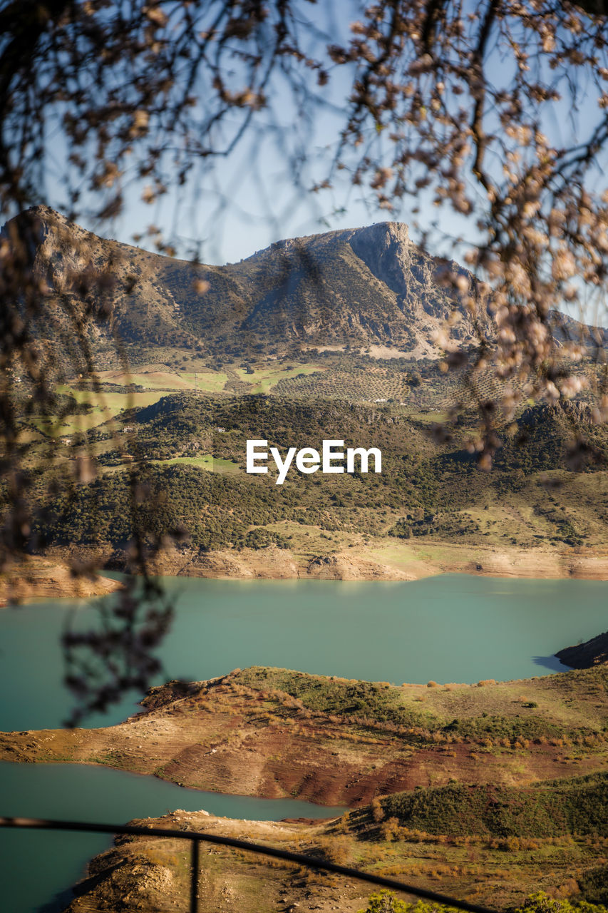 scenic view of lake against sky during autumn