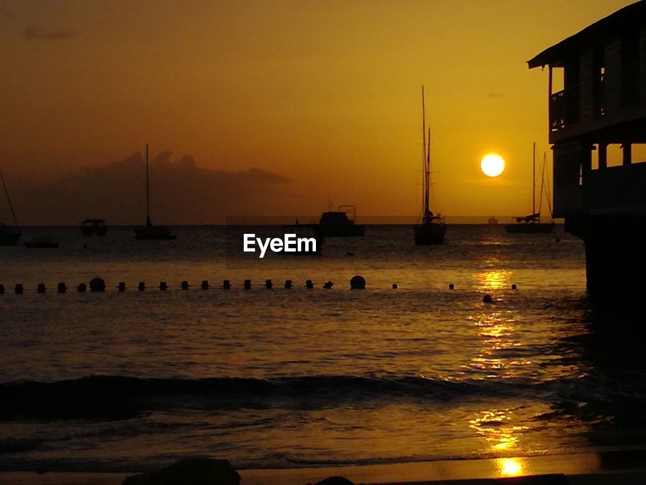 SCENIC VIEW OF SEA DURING SUNSET