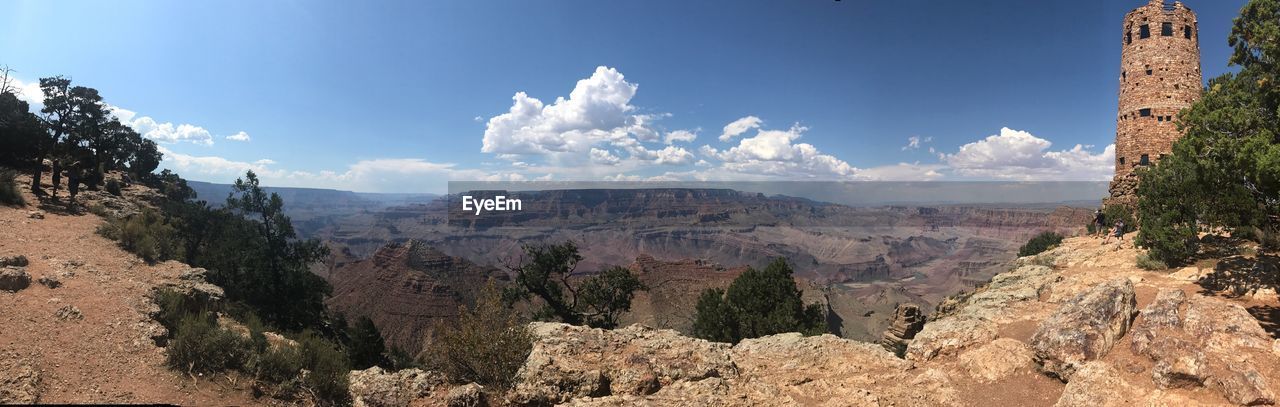 Panoramic view of landscape against sky