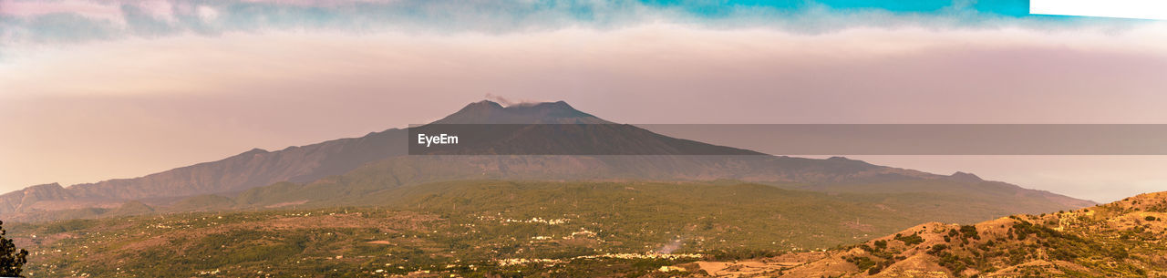 VIEW OF VOLCANIC LANDSCAPE