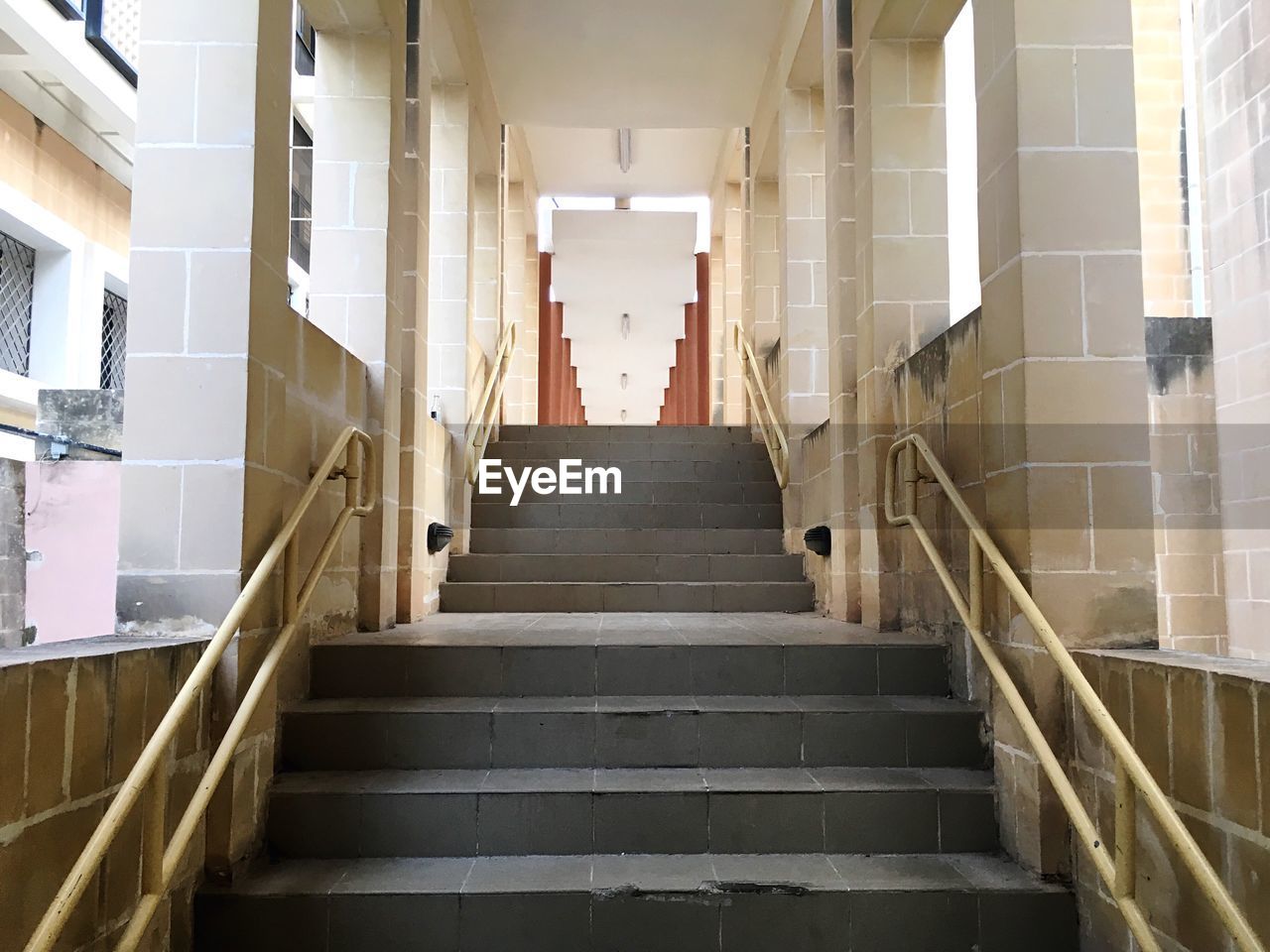 Empty staircase at university of malta