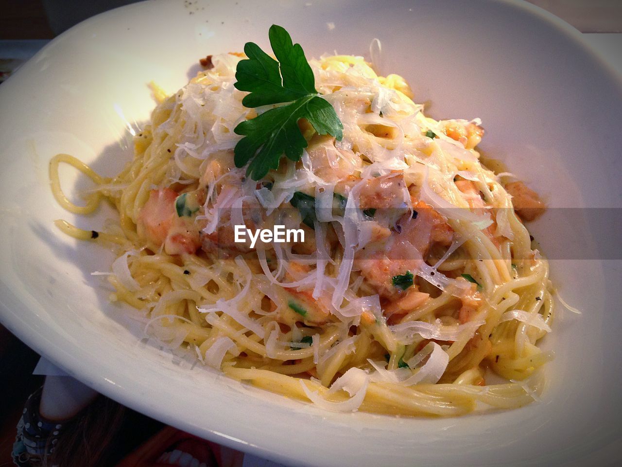 Close-up of pasta on plate