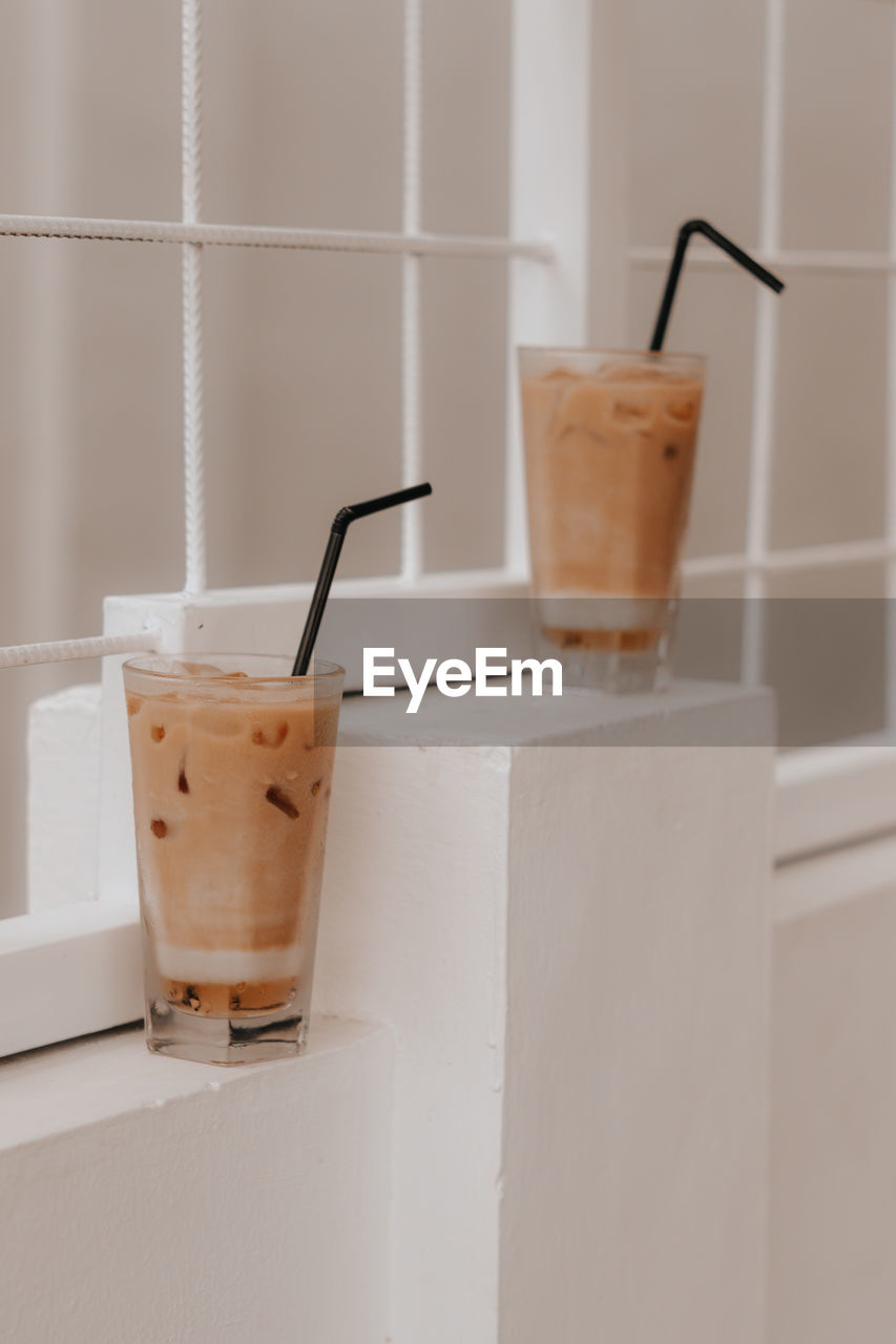 Close-up of coffee on table