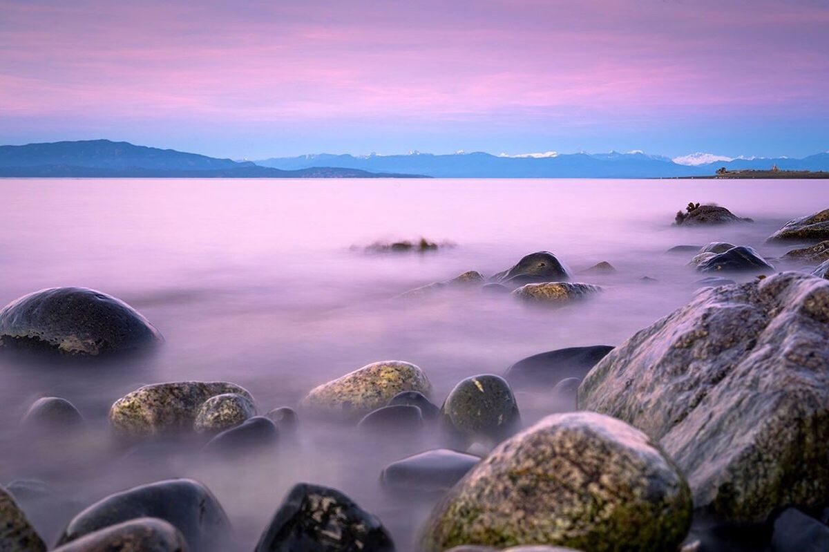 SCENIC VIEW OF SEA DURING SUNSET