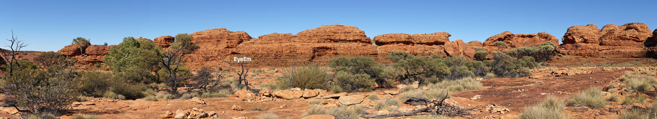 Landscape of the kings canyon, outback of australia