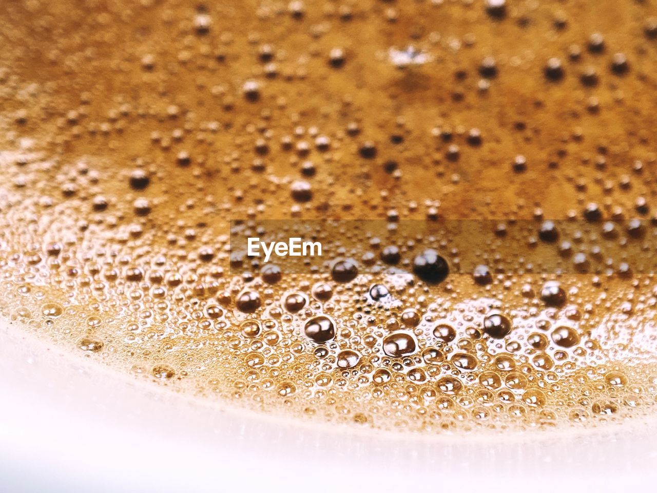 Close-up of coffee in water