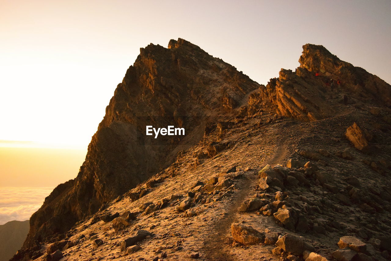 Sunrise at mount meru, arusha national park, tanzania