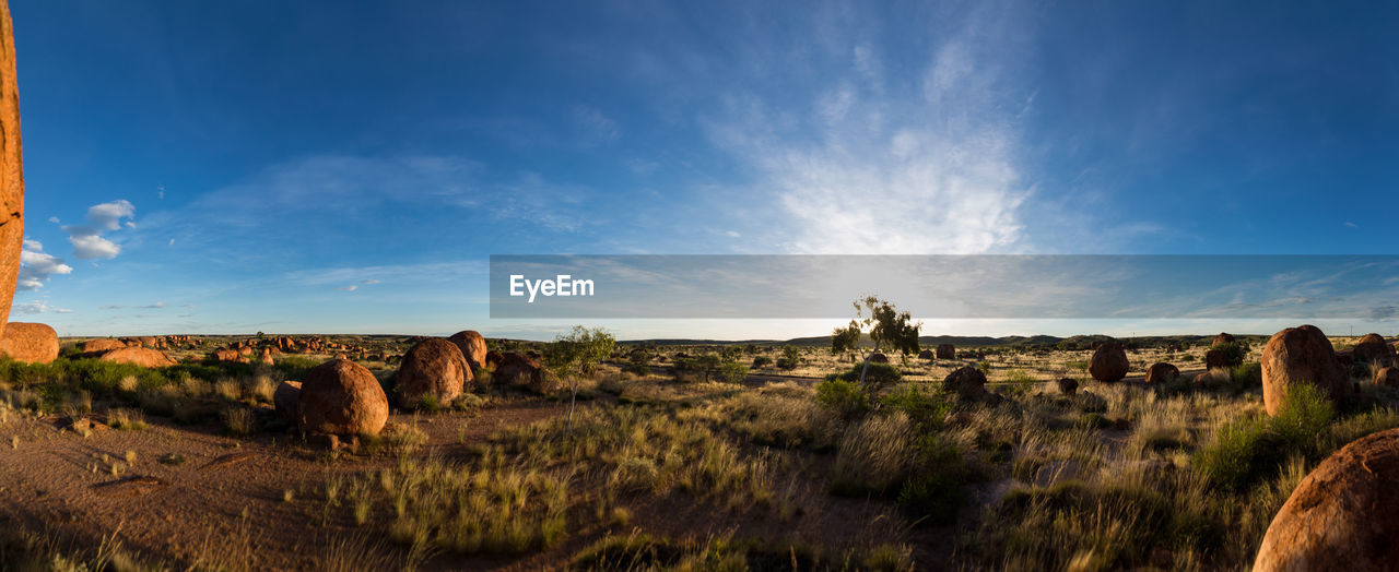 Panoramic view of landscape against sky