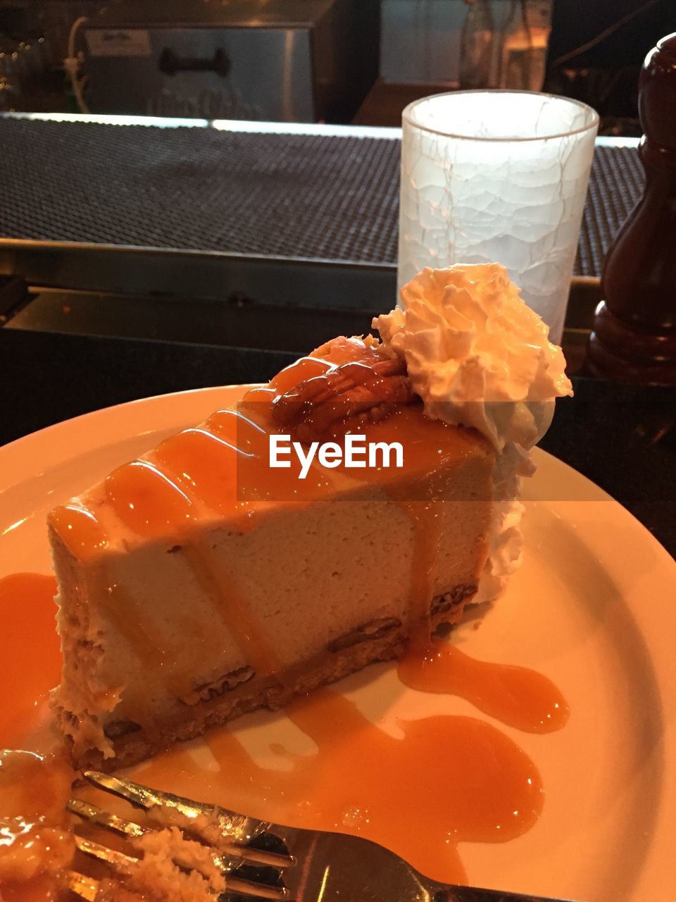 Close-up of pastry in plate