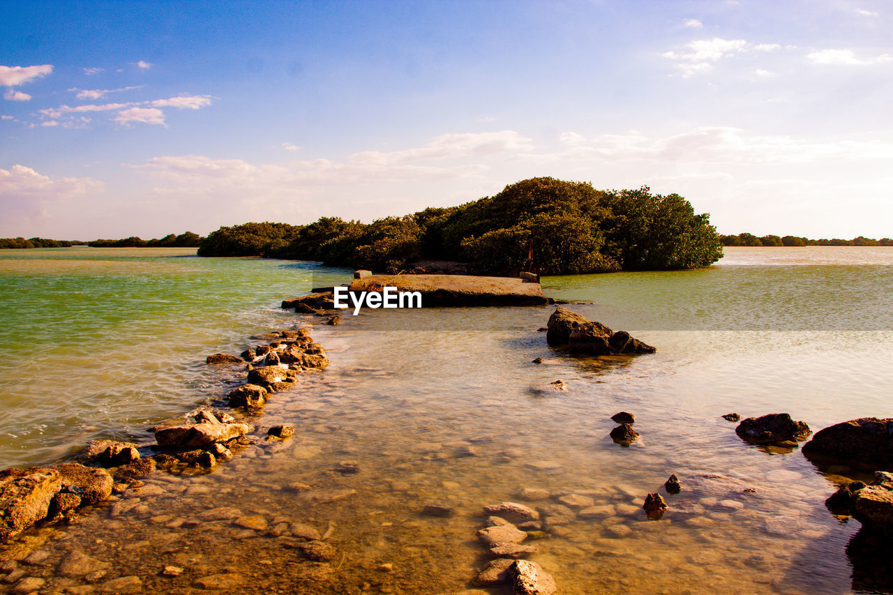 VIEW OF A LAKE