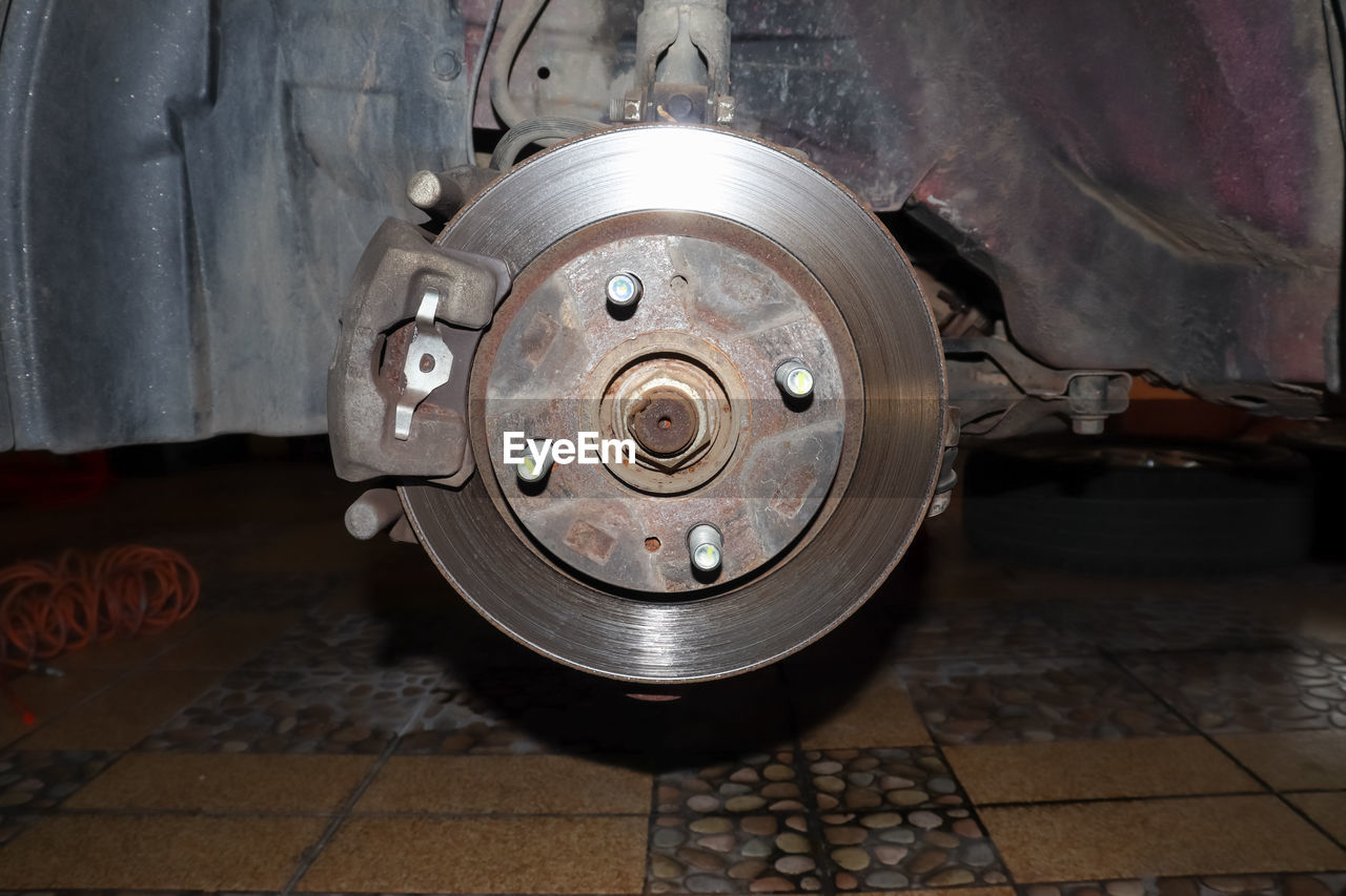 Check brake system of car