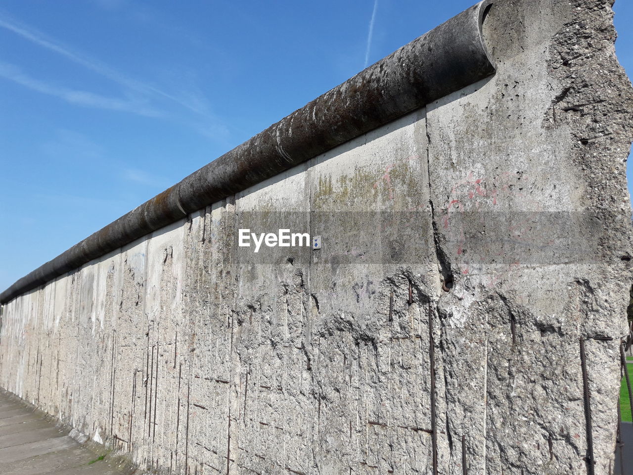 Low angle view of the berlin wall