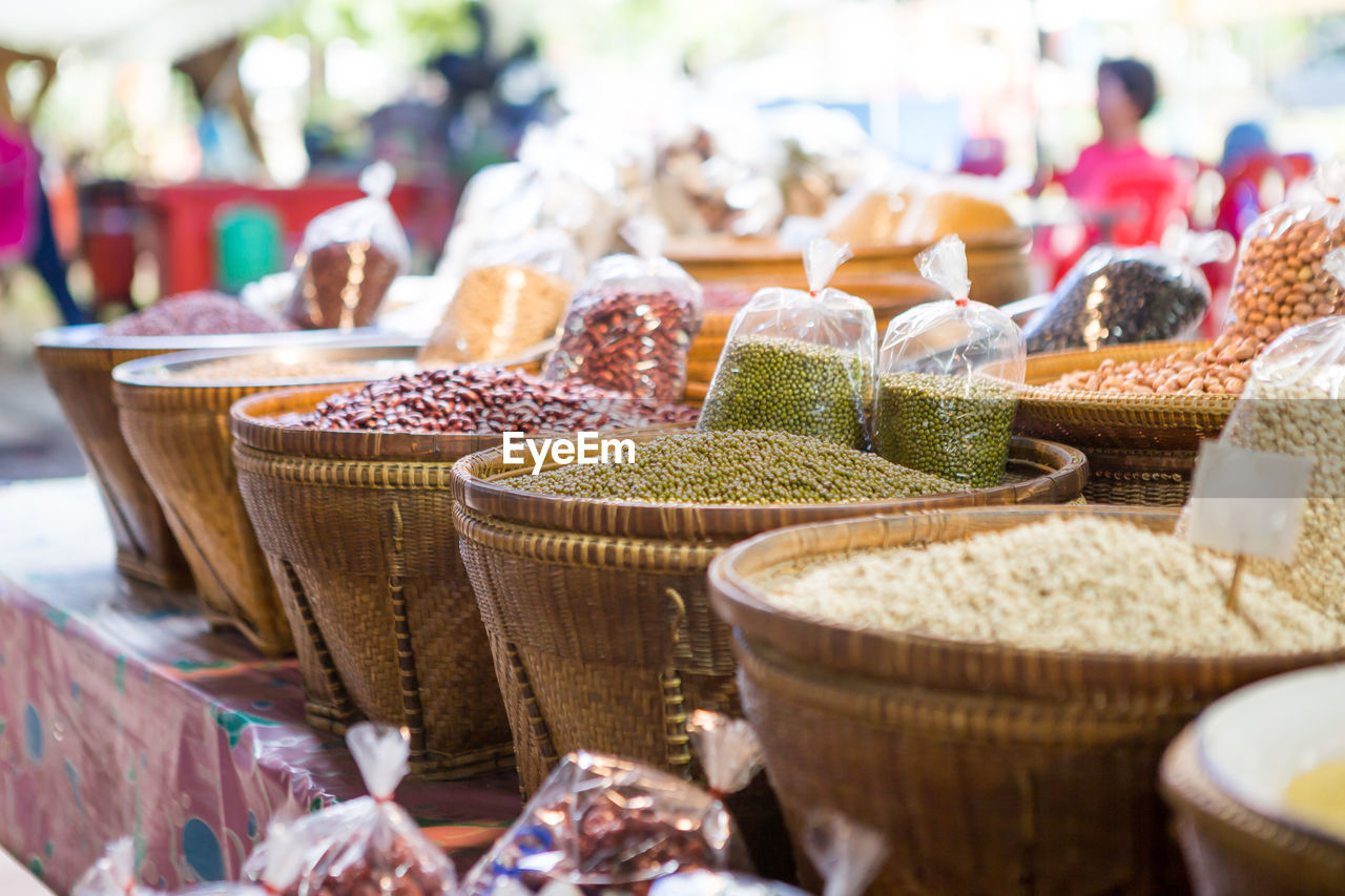 VARIOUS DISPLAYED FOR SALE AT MARKET STALL