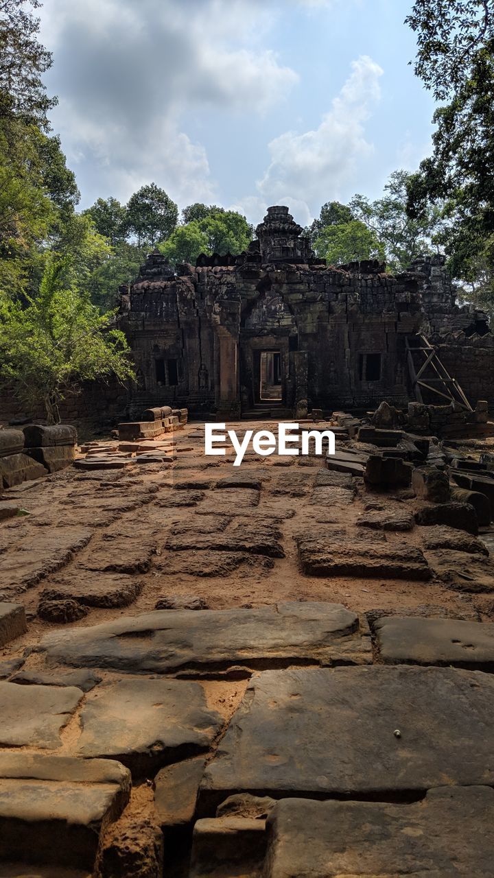 Cambodian temple abandoned