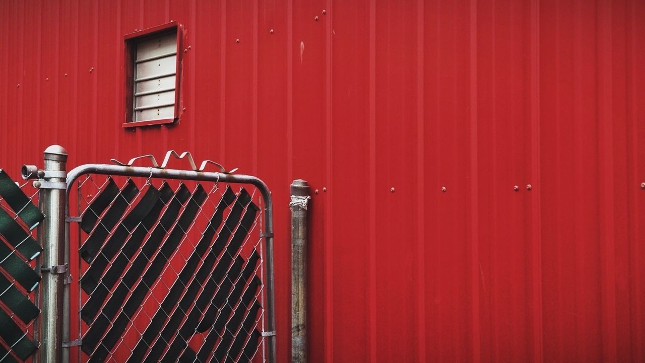 CLOSE-UP OF RED WALL