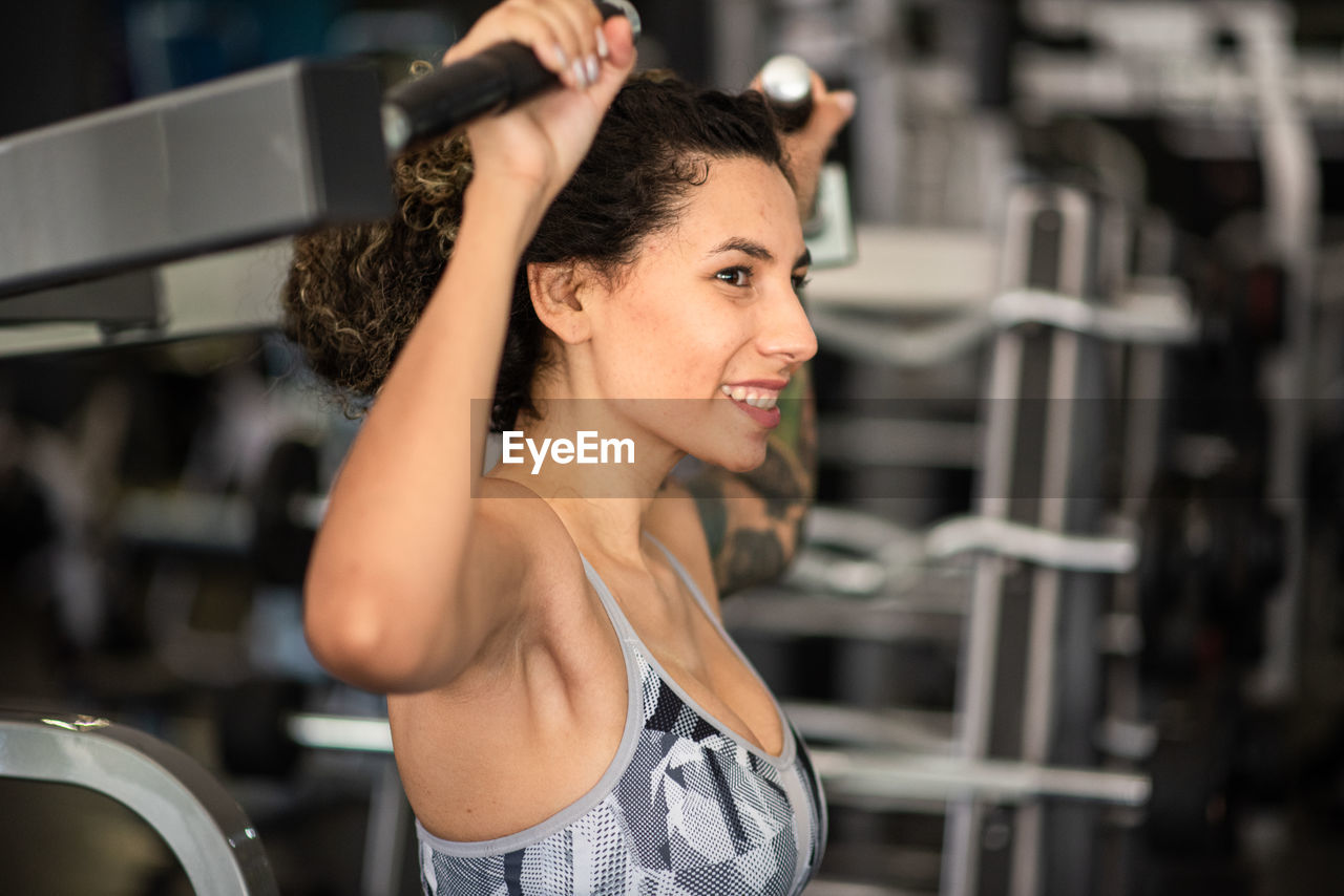 Young woman working out 