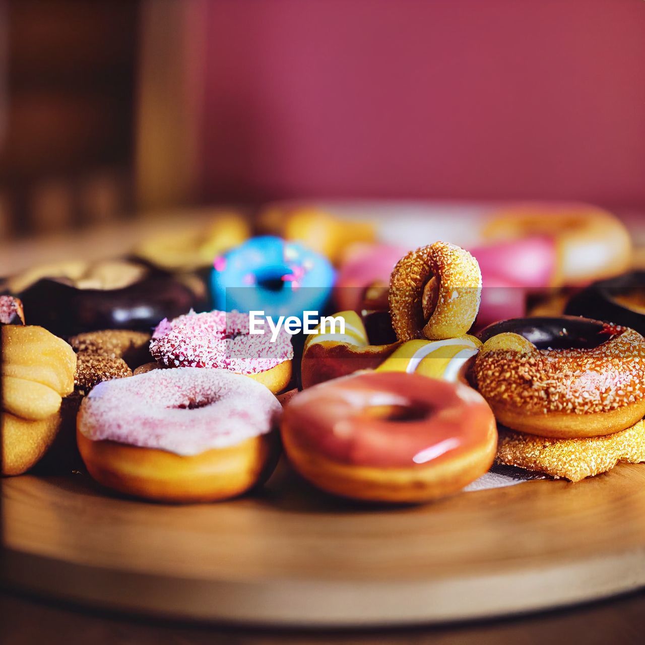 Donuts on a table