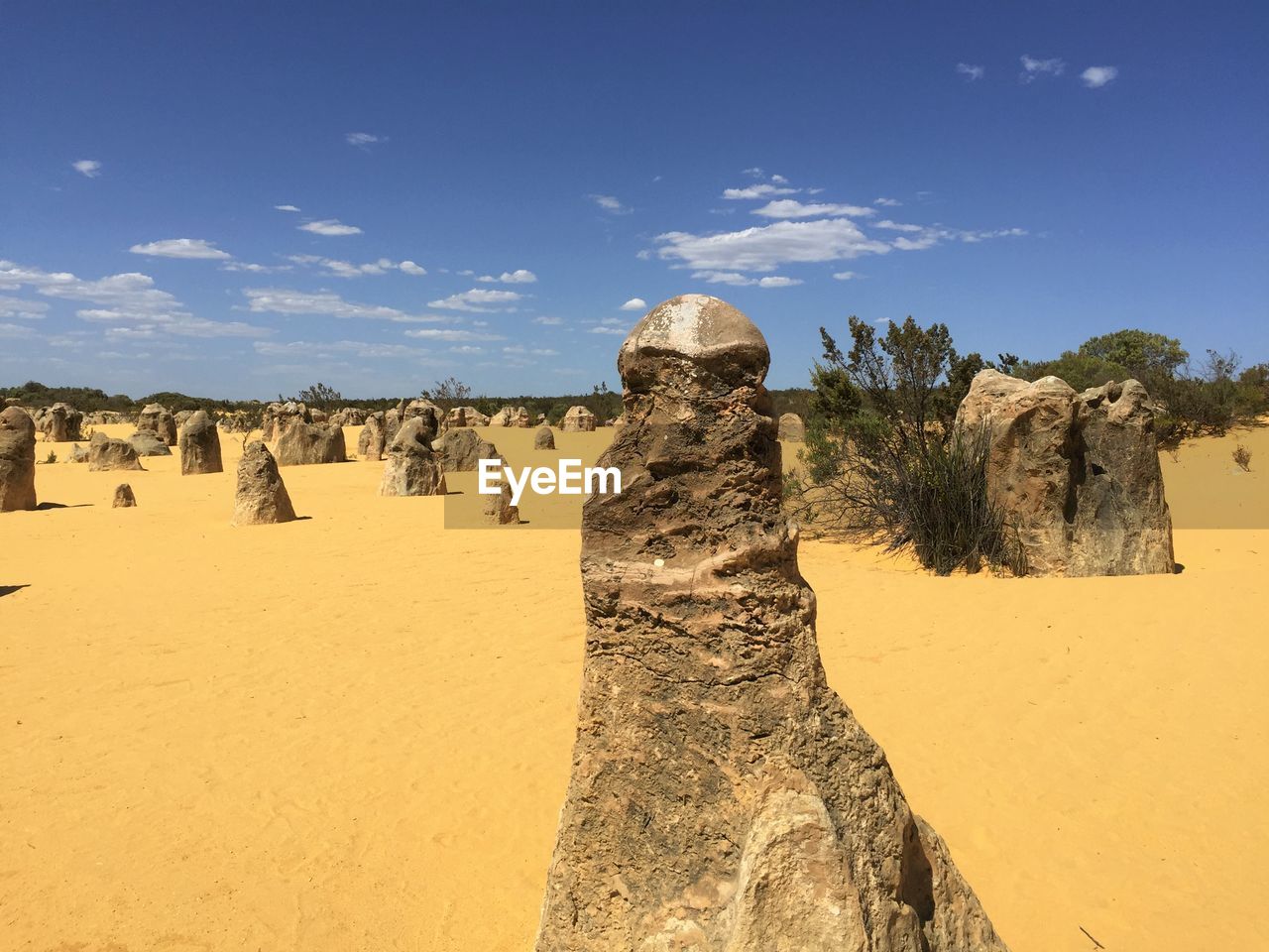 Panoramic view of desert against sky