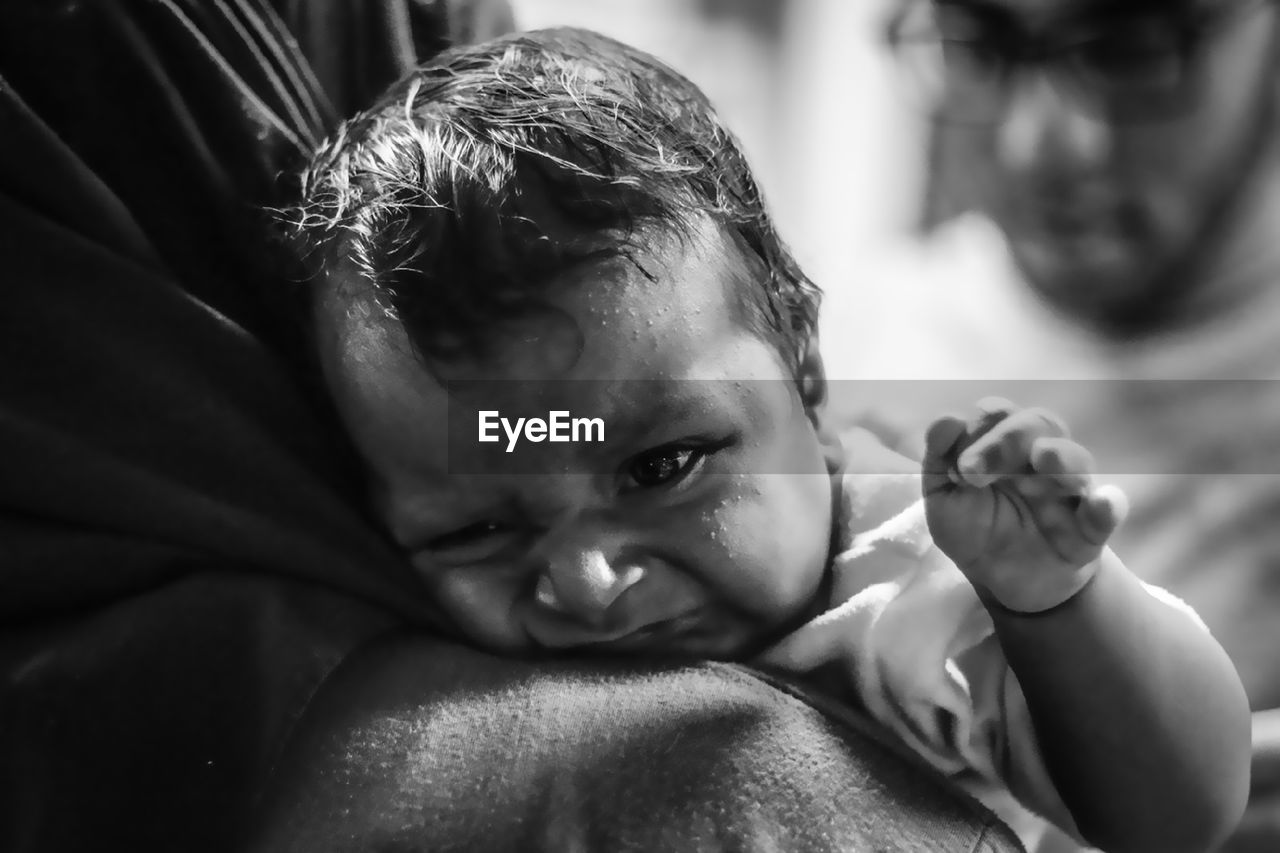 CLOSE-UP PORTRAIT OF A CUTE BABY