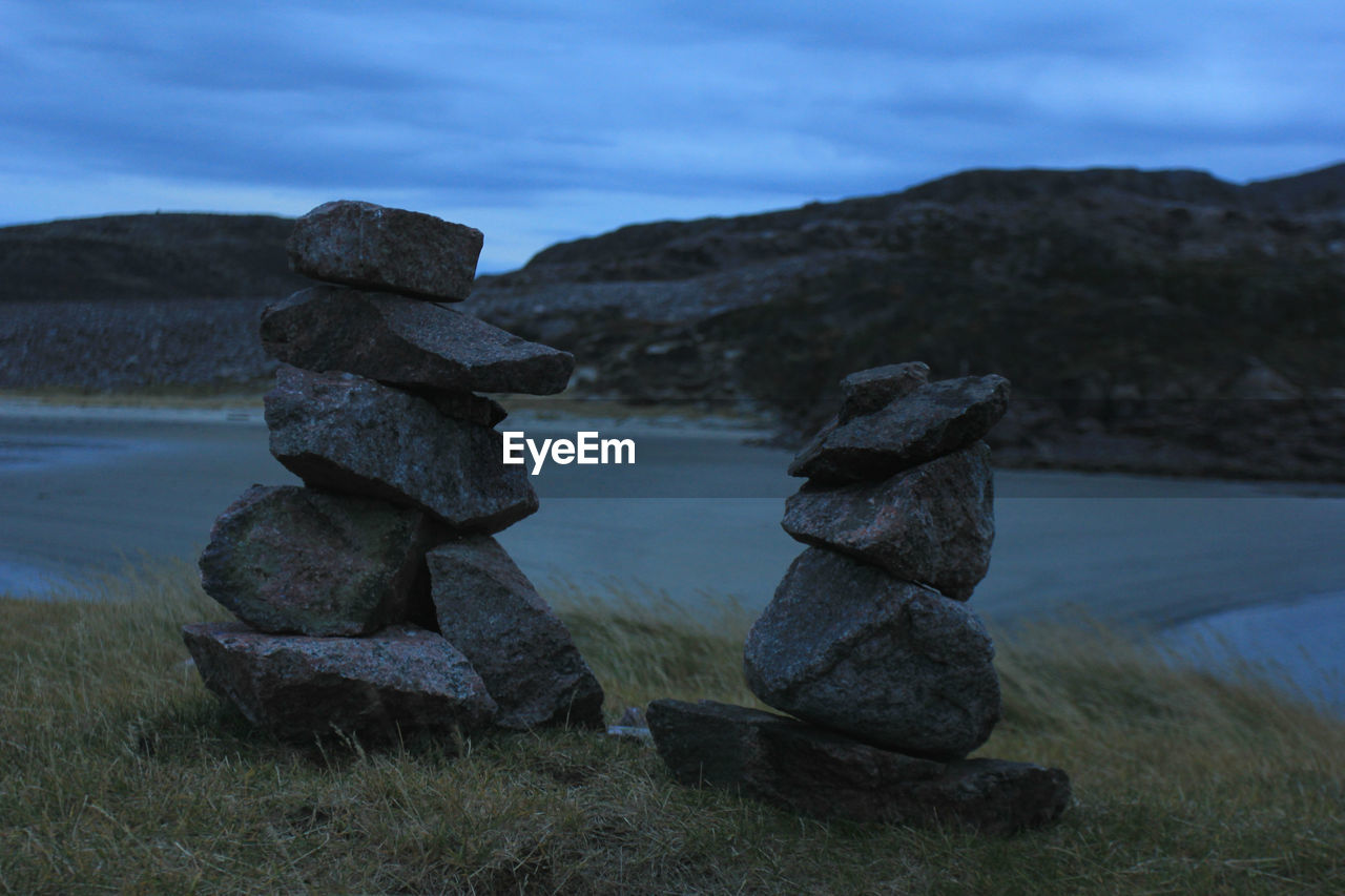 STACK OF ROCKS IN WATER