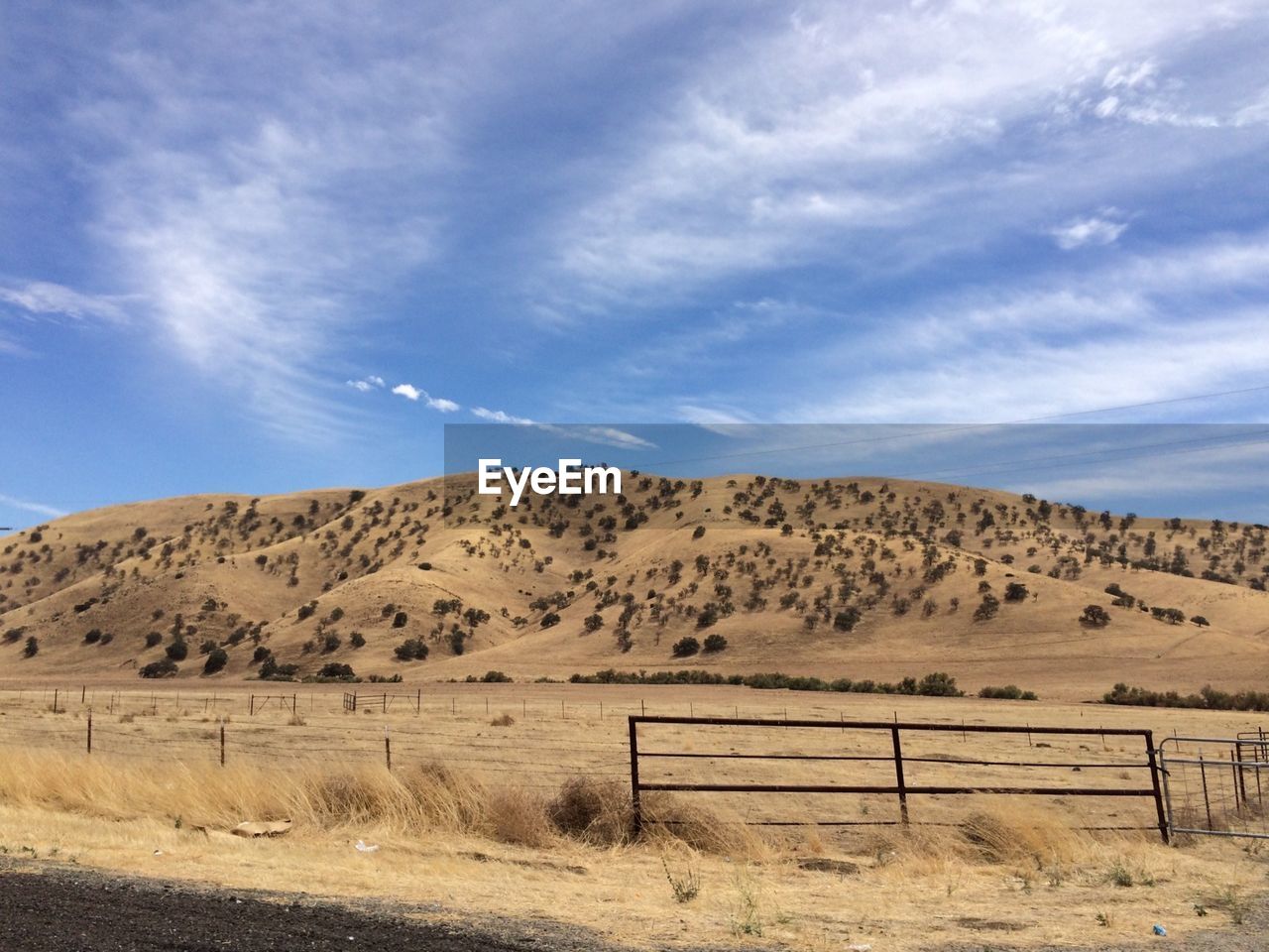 Scenic view of desert against sky