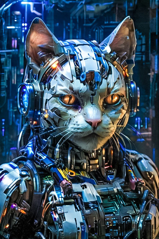 carnivore, cat, animal, screenshot, comics, machine, no people, representation, mammal