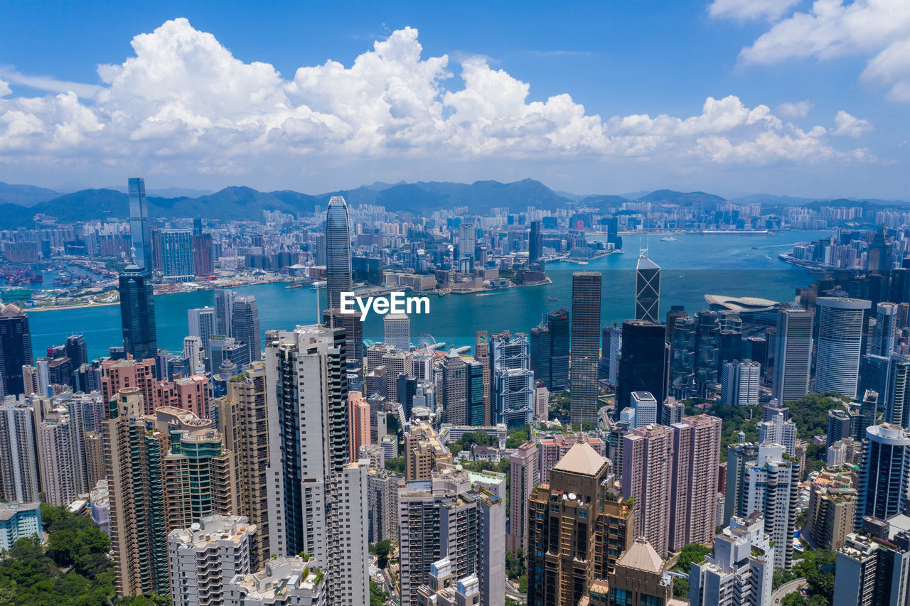 AERIAL VIEW OF CITY BUILDINGS