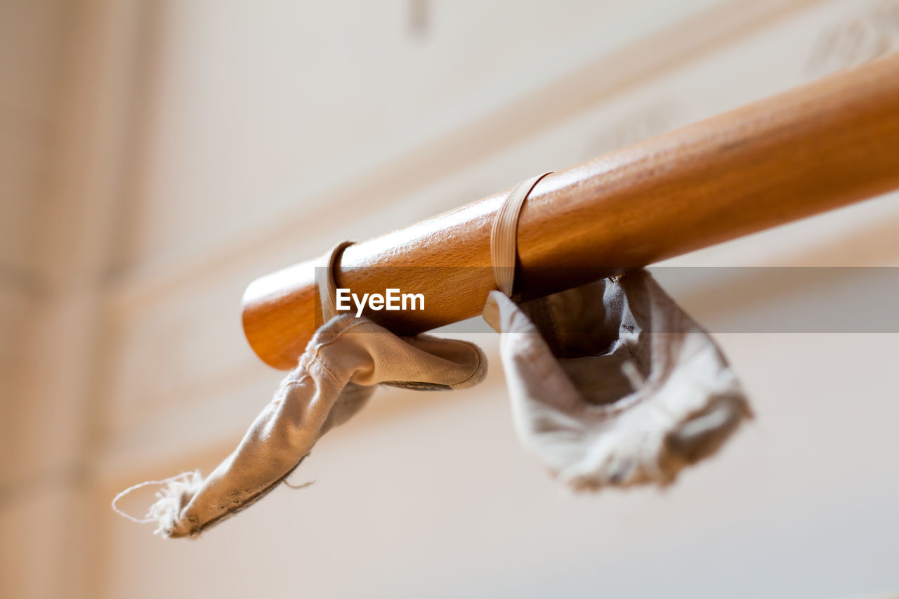 Close-up of ballet shoes