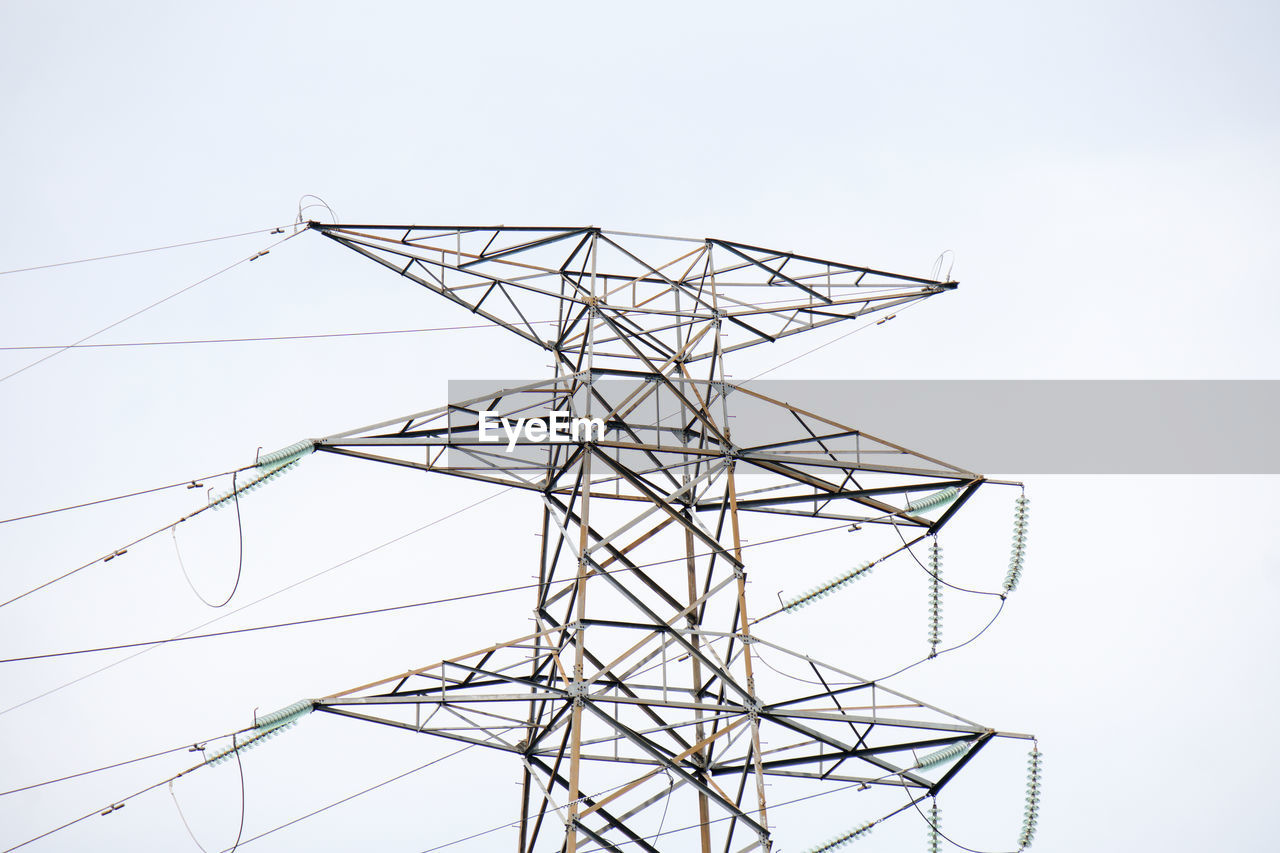 Modern electrical substation outdoors on sunny day