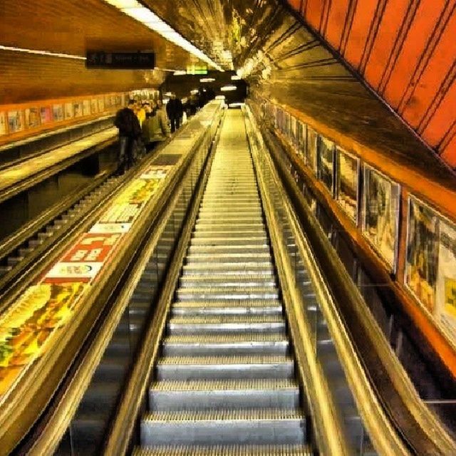 RAILROAD TRACKS IN SUBWAY STATION