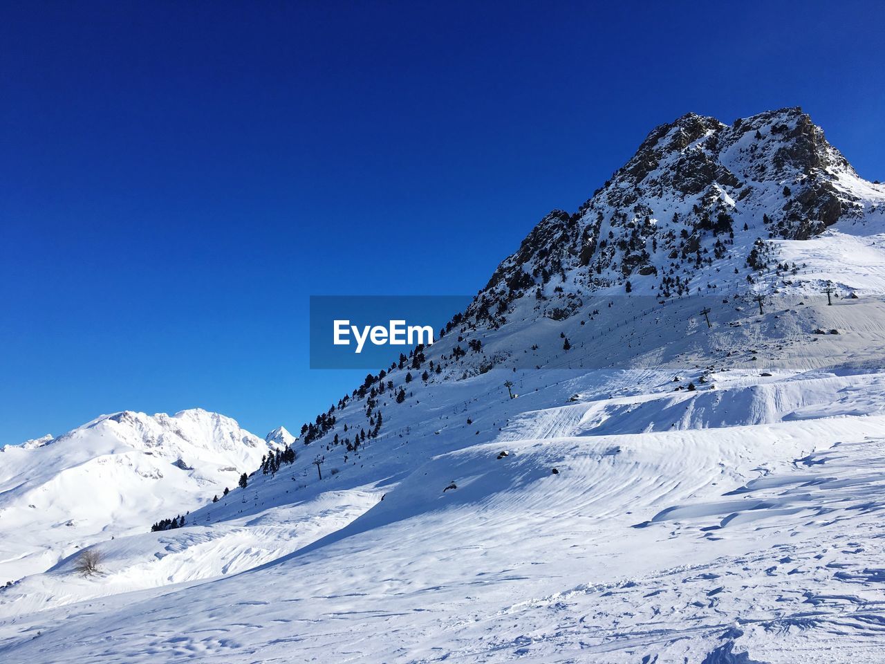 The snowy mountains 