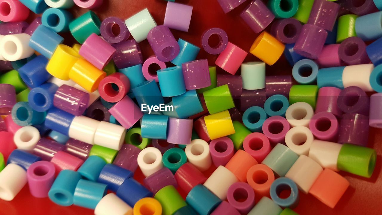 Full frame shot of colorful toys