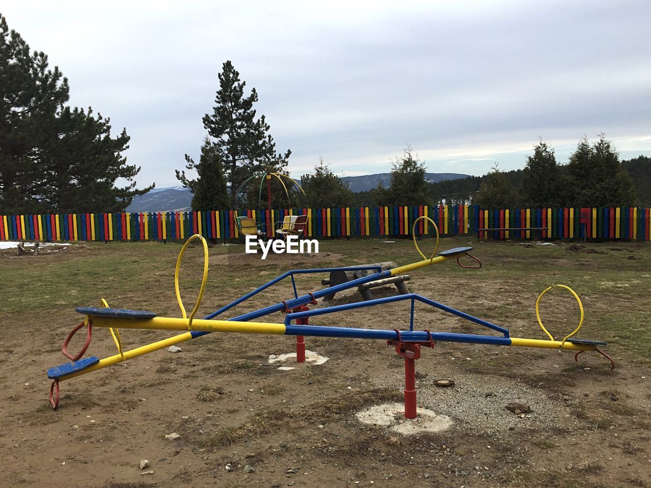 EMPTY PLAYGROUND IN PARK