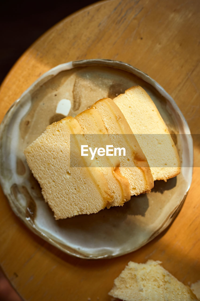 close-up of dessert in plate