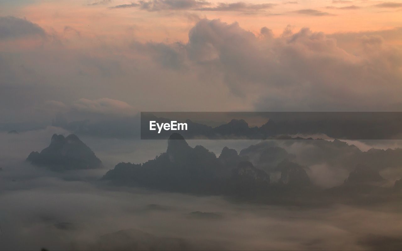 Scenic view of cloudscape during sunset