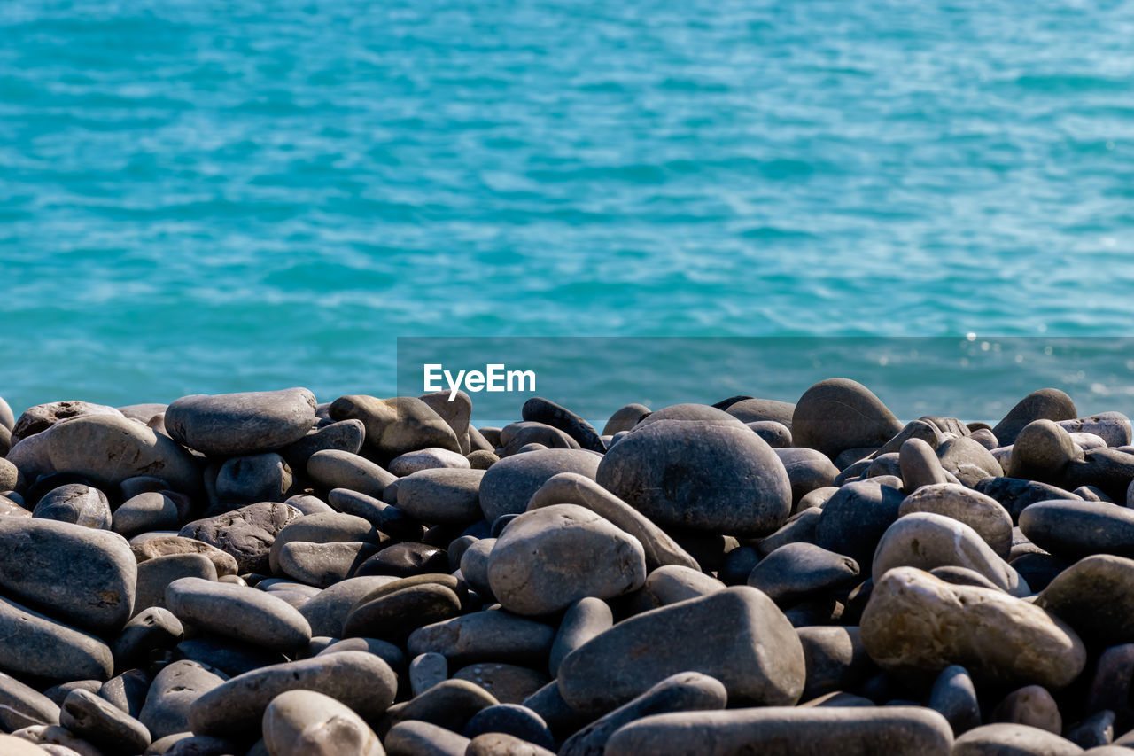 Rocks on sea shore