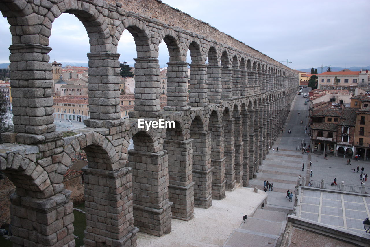 Aqueduct in city