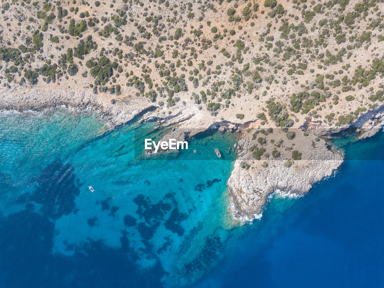 Aegean sea from above, greece