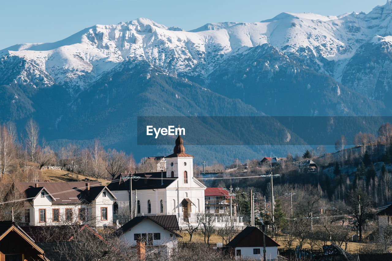 The church and the mountains