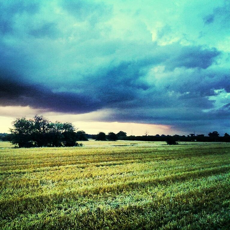 SCENIC VIEW OF LANDSCAPE AGAINST CLOUDY SKY