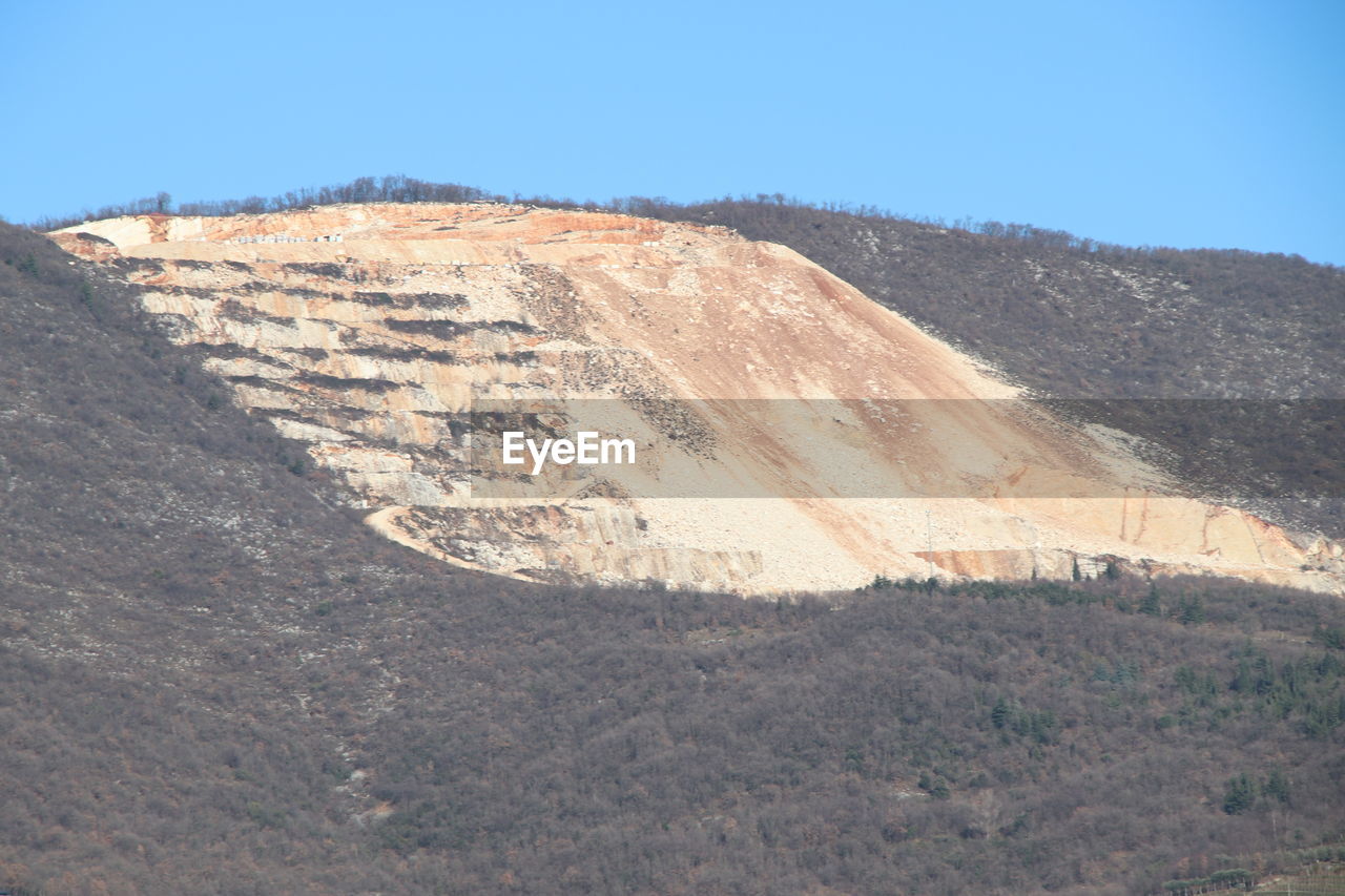 SCENIC VIEW OF LAND AGAINST CLEAR SKY