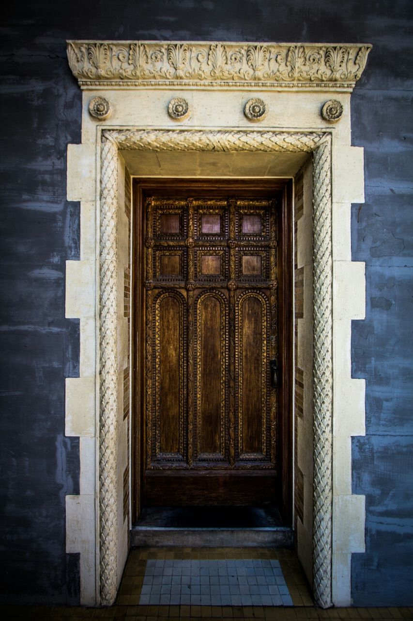Front door of house