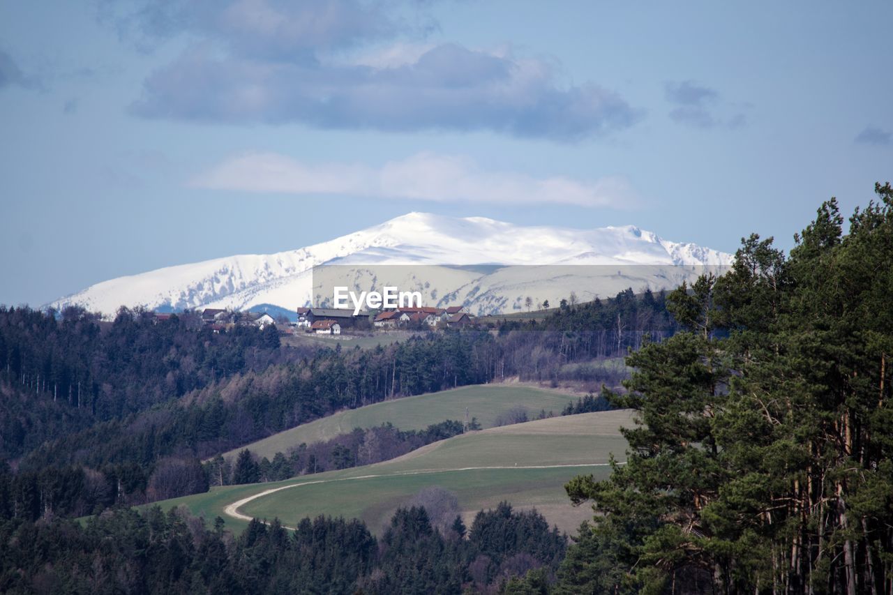 Scenic view of landscape against sky