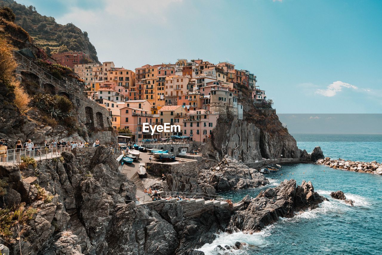Panoramic view of sea against sky